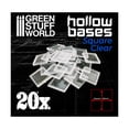 thumbnail image 1 of Green Stuff World 20mm Square Plastic Base Hollow - Clear New, 1 of 1