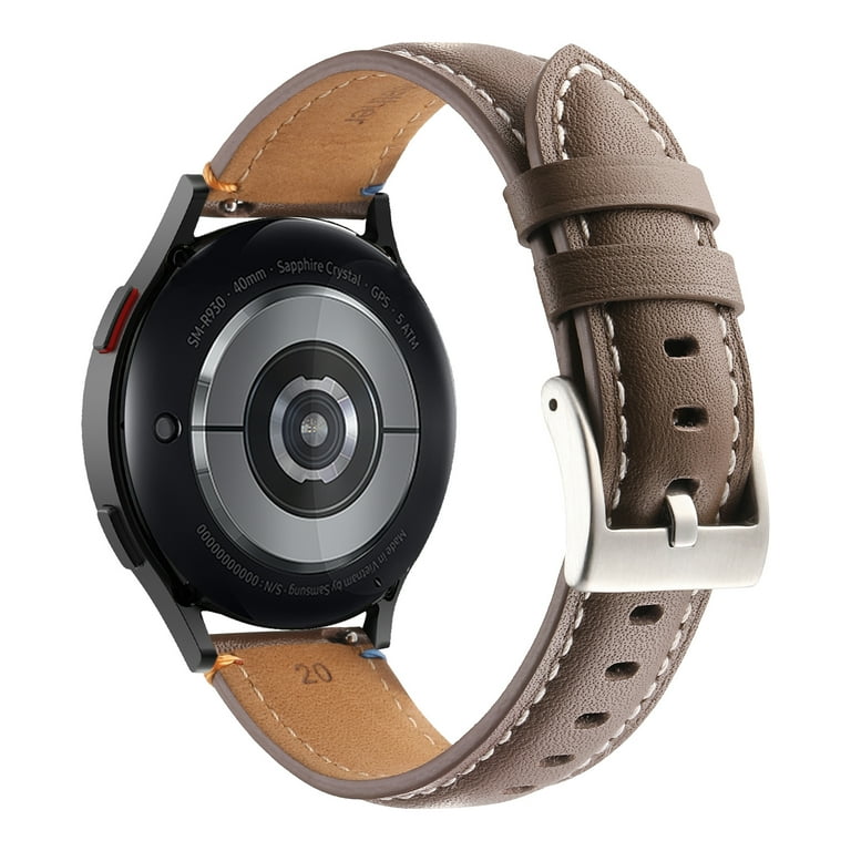 20mm Strap Genuine Leather Band Compatible with Samsung Galaxy