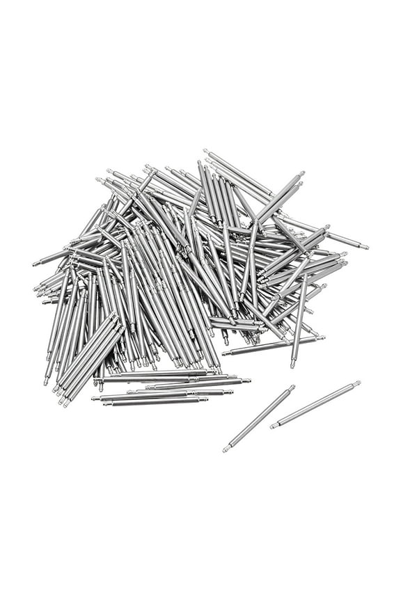20mm Watch Band Pin 1.3mm Dia Stainless Steel Single Flanged End Spring Bar Pins 200 Pack