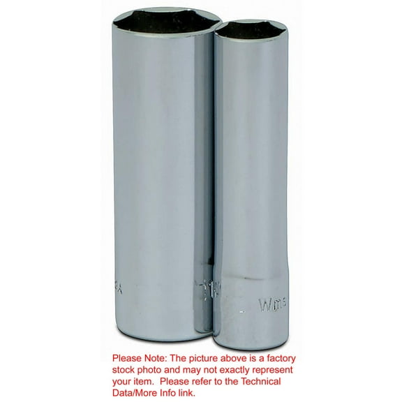 20mm x 3/8" Drive 6 Point Deep Supertorque Socket, Black Industrial Finish. Suitable For Impact Use. Williams USA # JHW12M-620