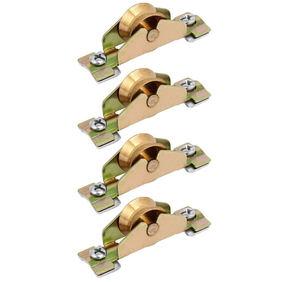 20mmx10mm Single Roller Sliding Door Window Sash Pulley Wheel 4Pcs