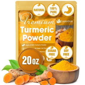 20oz (1.25 lbs) Turmeric Powder, 100% Natural & Pure Turmeric Powder, Ground Turmeric Powder, Turmeric Seasoning Root Powder, No Additives, No Gluten, Vegan.