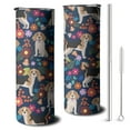 thumbnail image 1 of 20oz Beagle Dog Dog and Flower Skinny Tumblers Stainless Steel Tumbler with Lid and Straw,Vacuum Insulated Double Wall Travel Tumbler Cups with Cleaning Brush for Coffee,Tea, 1 of 6