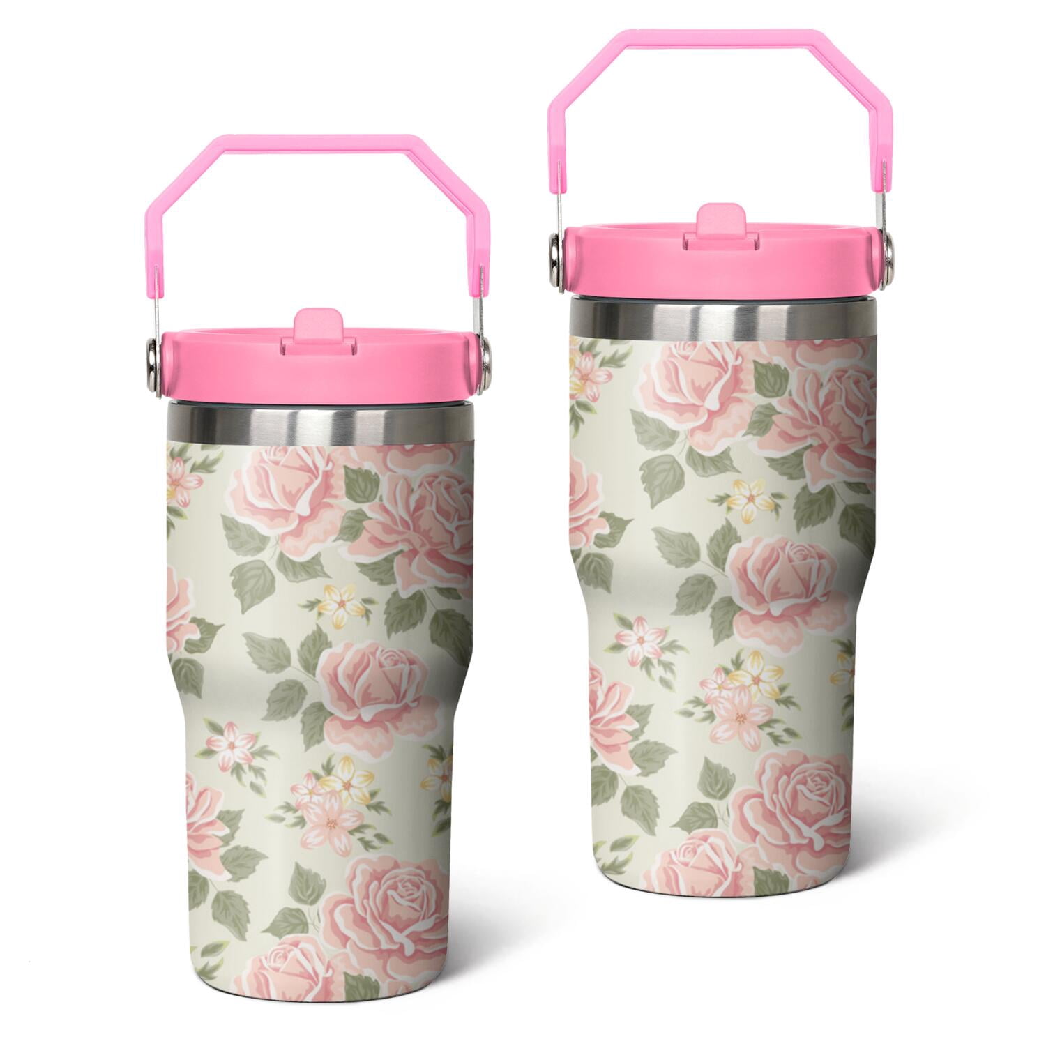 Secret Garden Pink 20 oz Lifestyle Flip Straw Tumbler main image 1