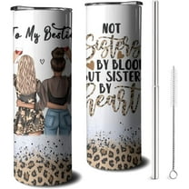 20oz Best Friend Gift Tumbler With Straw and Lid, Besties Friendship Bff Gifts, Christmas,Birthday Gifts For Best Friend Coffee Mug