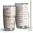 thumbnail image 1 of 20oz Best Friend Gift Tumbler With Straw and Lid, Besties Friendship Bff Gifts, Christmas,Birthday Gifts For Best Friend Coffee Mug, 1 of 6