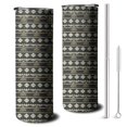 thumbnail image 1 of 20oz Black Buffalo Geometric Pattern Skinny Tumblers Stainless Steel Tumbler with Lid and Straw,Vacuum Insulated Double Wall Travel Tumbler Cups with Cleaning Brush for Coffee,Tea, 1 of 6