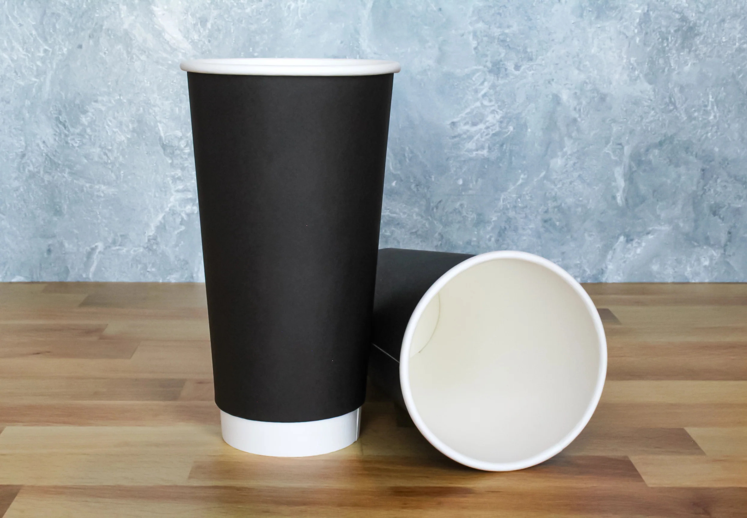 20oz Black Paper Hot Cup (500pcs) | Double Wall | Disposable Paper Cup ...