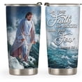 thumbnail image 1 of 20oz Christian Gifts for Women, Men, Religious Gifts for Women, Catholic Gifts for Women, Coffee Thermos for Women, Men, Bible Jesus Faith Tumbler Cup, Insulated Travel Coffee Mug with Lid, 1 of 6