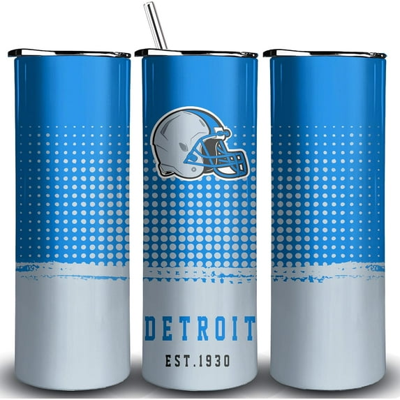 20oz City Classic Stainless Steel Tumbler with Lid and Straw for Football Fans Gifts Skinny Travel Mug Tumbler Cup Keeps Drinks Cold & Hot