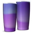 thumbnail image 1 of 20oz Coffee Travel Tumbler, Vacuum Insulated Stainless Steel Car Cup with Lid and Telescopic Straw, 360° Full Wrap Printed, Fluid Smoke Aurora Art Style, 1 of 6