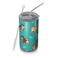 thumbnail image 1 of 20oz Coffee Tumblers Cartoon Shiba Inu Dog Stainless Steel Vacuum Insulated Travel Tumbler Coffee Cups Mug with Lid and Straw with Cleaning Brush for Cold & Hot Drinks, 1 of 5