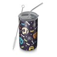 thumbnail image 1 of 20oz Coffee Tumblers Colorful Halloween Icons Pattern Stainless Steel Vacuum Insulated Travel Tumbler Coffee Cups Mug with Lid and Straw with Cleaning Brush for Cold & Hot Drinks, 1 of 5