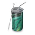 thumbnail image 1 of 20oz Coffee Tumblers Green Marble Color Flow Pattern Stainless Steel Vacuum Insulated Travel Tumbler Coffee Cups Mug with Lid and Straw with Cleaning Brush for Cold & Hot Drinks, 1 of 5