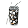 thumbnail image 1 of 20oz Coffee Tumblers Halloween Ghosts and Bats Pattern Stainless Steel Vacuum Insulated Travel Tumbler Coffee Cups Mug with Lid and Straw with Cleaning Brush for Cold & Hot Drinks, 1 of 5
