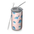 thumbnail image 1 of 20oz Coffee Tumblers Pink Cartoon Dinosaurs Eggs Pattern Stainless Steel Vacuum Insulated Travel Tumbler Coffee Cups Mug with Lid and Straw with Cleaning Brush for Cold & Hot Drinks, 1 of 5