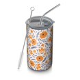 thumbnail image 1 of 20oz Coffee Tumblers Pioneer Flower Stainless Steel Vacuum Insulated Travel Tumbler Coffee Cups Mug with Lid and Straw with Cleaning Brush for Cold & Hot Drinks, 1 of 5