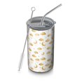 thumbnail image 1 of 20oz Coffee Tumblers White Golden Cloud Moon Pattern Stainless Steel Vacuum Insulated Travel Tumbler Coffee Cups Mug with Lid and Straw with Cleaning Brush for Cold & Hot Drinks, 1 of 5