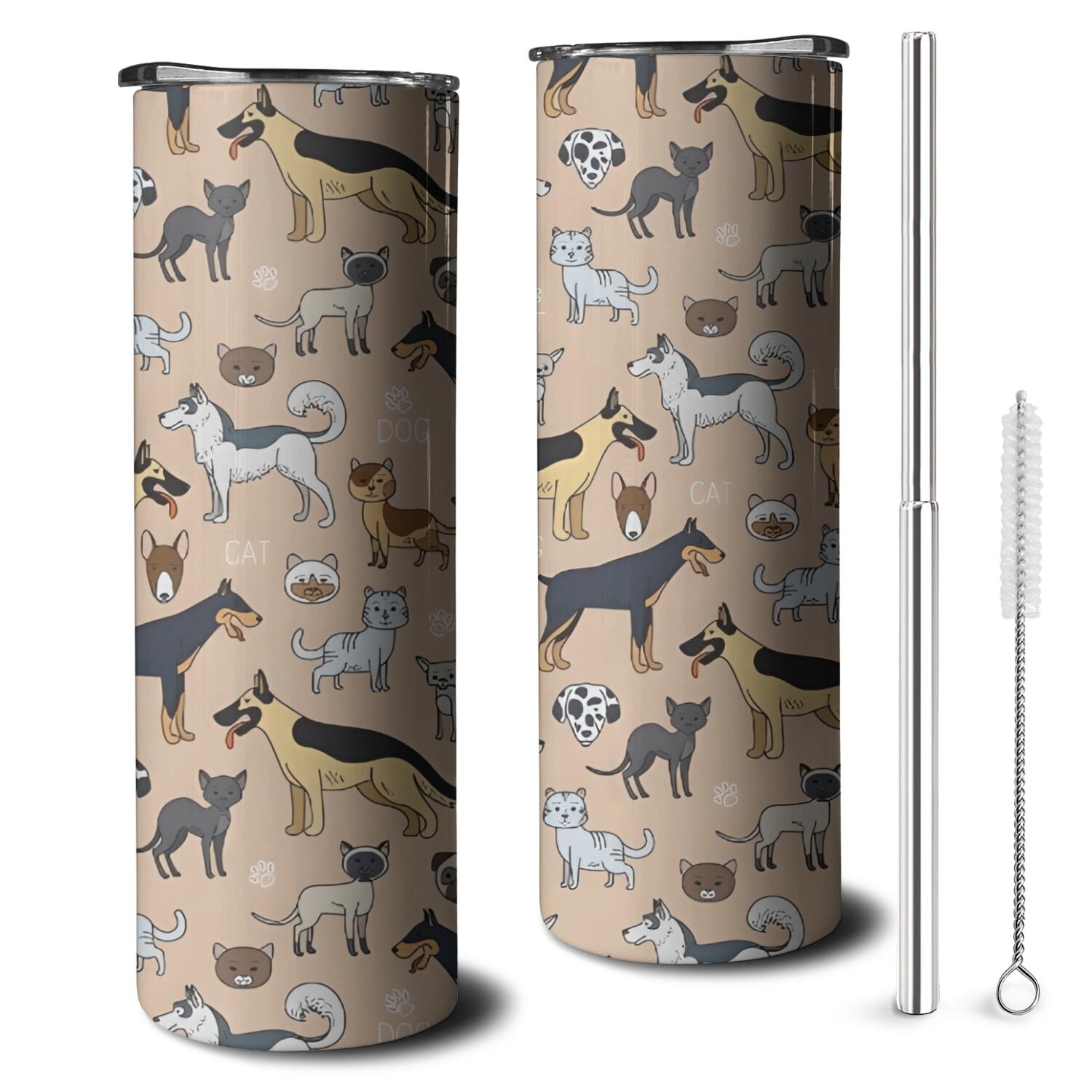 Crazy Chicken Lady Tumbler - 20oz Insulated Stainless Steel, Funny Chicken Themed Travel Cup With Lid & Straw