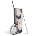 thumbnail image 1 of 20oz Cute Chicken Tumbler with Lid and Straw Breeds Of Chicken Skinny Stainless Steel Tumblers Rooster Hen Animal Insulated Coffee Travel Mug Cups Water Bottle for Women, 1 of 7