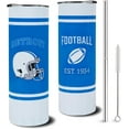 thumbnail image 1 of 20oz Detroit City Classcial Stainless Steel Tumbler Travel Mug for Men Women Sports Tumbler Keeps Drinks Cold & Hot Gift for Football Fans, 1 of 6