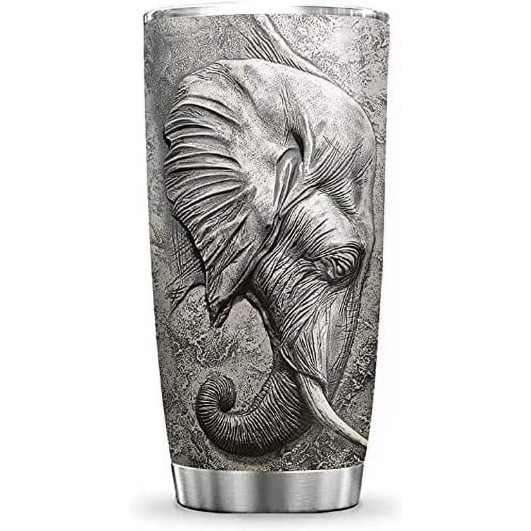 Elephant Tumbler With Lid, 304 Stainless Steel Insulated Water