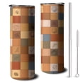 thumbnail image 1 of 20oz Fall Pumpkins Skinny Tumblers Stainless Steel Tumbler with Lid and Straw,Vacuum Insulated Double Wall Travel Tumbler Cups with Cleaning Brush for Coffee,Tea, 1 of 6