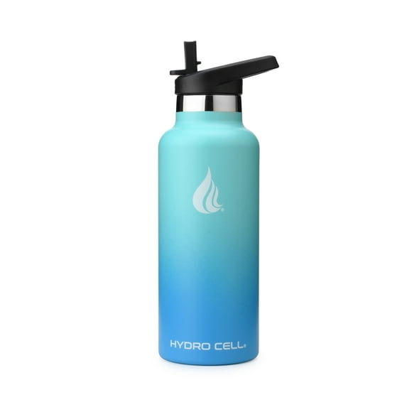 20oz (Fluid Ounces) Standard Mouth Hydro Cell Stainless Steel Water Bottle Teal/Blue