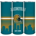 thumbnail image 1 of 20oz Football Jacksonville Stainless Steel Tumbler with Lid and Straw for Football Fans Gifts Football Skinny Travel Mug Tumbler Cup for Men Women Keeps Drinks Cold & Hot, 1 of 6