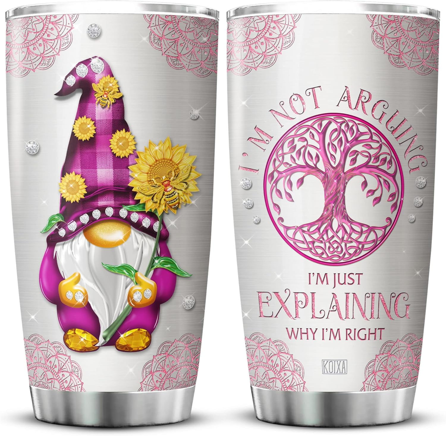 Funny "I’m Not Arguing" Tumbler – 30oz Insulated Stainless Steel Cup With Custom Quote