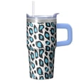 thumbnail image 1 of 20oz Geometric Textured Stainless Steel Travel Mug, Double Wall Insulated Tumbler with Handle Leak Proof Lid Design, 1 of 5