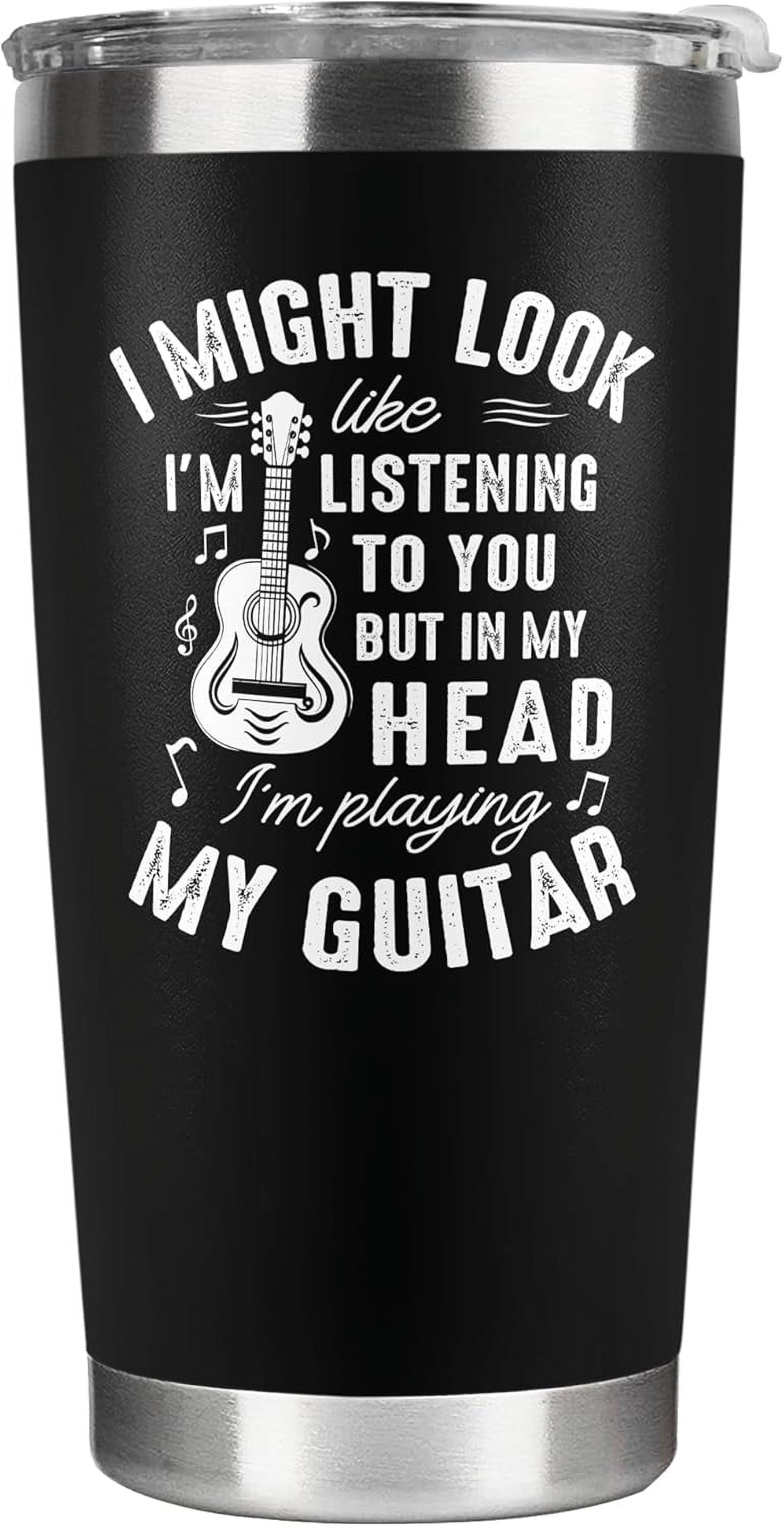 Bassist Tumbler 20oz - Insulated Stainless Steel, Triple Layer, Gift For Musicians, Bass Player Mug