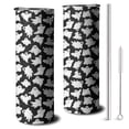 thumbnail image 1 of 20oz Halloween Ghost Army Pattern Skinny Tumblers Stainless Steel Tumbler with Lid and Straw,Vacuum Insulated Double Wall Travel Tumbler Cups with Cleaning Brush for Coffee,Tea, 1 of 6