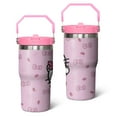 thumbnail image 1 of 20oz Hello Kawaii Cat Cute Stainless Steel Tumbler with Lid and Straw,Spill Proof Travel Cup Double Wall Vacuum Insulated Coffee Mug with Top Handle Pink, 1 of 1