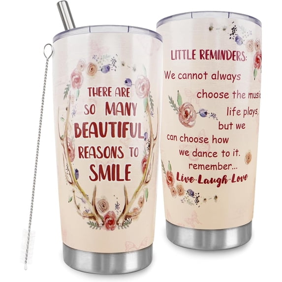 20oz Inspiration Tumbler for Women Christian Inspirational Coffee Mugs, Birthday Christmas Cheer Up Gifts for Women