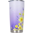 thumbnail image 1 of 20oz Insulated Coffee Mug with Lid, Stainless Steel Travel Mugs Insulated for Hot and Cold Drinks, Valentines Day Gifts for Women, Men,Mothers Day,Father''s Day Gifts (Purple Butterfly), 1 of 2