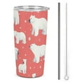 thumbnail image 1 of 20oz Insulated Stainless Steel Tumbler,Cute Polar Bear Double Wall Vacuum Travel Coffee Mug, 1 of 8