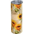thumbnail image 1 of 20oz Insulated Stainless Steel Tumbler Mug | Sunflowers and Postcard Cup with Lid and Straw | Hot and cold insulation |Suitable for Coffee Travel Office Car, 1 of 6