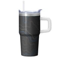 20oz Insulated Stainless Steel Tumbler with Handle and Straw, 360° Full ...