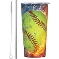 thumbnail image 1 of 20oz Insulated Tumbler with Lid and Straw Colorful Tie Dye Weed Reusable Travel Cup Stainless Steel Water Bottle Car Cup, 1 of 8