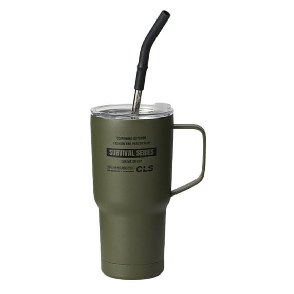 20oz Insulated Drink Tumbler with Lid & Straw - Leakproof Stainless Steel Cup for Hot & Cold Beverages