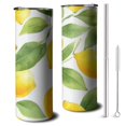 thumbnail image 1 of 20oz Lemon Skinny Tumblers Stainless Steel Tumbler with Lid and Straw,Vacuum Insulated Double Wall Travel Tumbler Cups with Cleaning Brush for Coffee,Tea, 1 of 6
