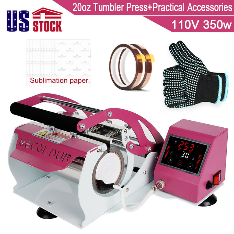  Tumbler Heat Press, Sublimation Press Machine for Straight  Tumblers 30oz 20oz 16oz Glasses 11oz Ceramic Mug, Auto DIY Heating Transfer  with Temp&Time Setting : Arts, Crafts & Sewing