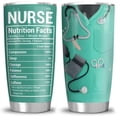 thumbnail image 1 of 20oz Nurse Gifts for Women, Men, Nurse Practitioner Gifts, Nurse Appreciation Gifts Nurse Nutrition Facts Tumbler Cup with Lid, Double Wall Vacuum Insulated Travel Coffee Mug, 1 of 6