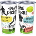 thumbnail image 1 of 20oz Pickleball Tumbler with Lid - Playing Pickleball Improves Memory Pickle Ball Gifts - Christmas/Birthday Gift for Friends - Stainless Steel Vacuum Insulated Travel Cup Coffee Mug, 1 of 6