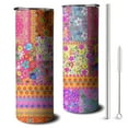 thumbnail image 1 of 20oz Pioneer Flower Skinny Tumblers Stainless Steel Tumbler with Lid and Straw,Vacuum Insulated Double Wall Travel Tumbler Cups with Cleaning Brush for Coffee,Tea, 1 of 6
