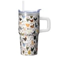 thumbnail image 1 of 20oz Poultry Chicken Tumbler with Handle Insulated Travel Mug Classic Birthday Christmas Gift for Chicken Enthusiasts Women Men Cup Holder Friendly Wide Mouth for Ice Hot Coffee Cold Water All Day, 1 of 6