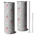 thumbnail image 1 of 20oz Princess Unicorn Butterfly Pattern Skinny Tumblers Stainless Steel Tumbler with Lid and Straw,Vacuum Insulated Double Wall Travel Tumbler Cups with Cleaning Brush for Coffee,Tea, 1 of 6