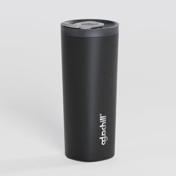 Aguachill PushSipâ„¢ Travel Mug | 20oz Triple-Layer Vacuum Insulated Stainless Steel Mug | Ceramic-Coated Interior | PushSipâ„¢ Botton Made For School, Office and Travel | BPA-Free | Leak Proof