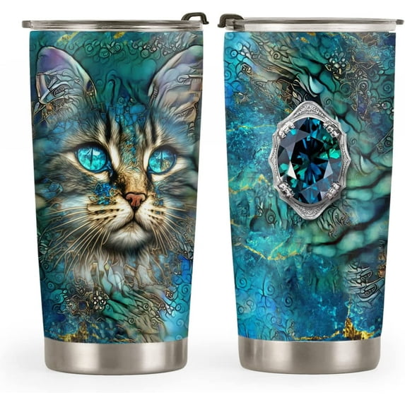 20oz Sea Turtle Gifts for Women - Turtle Gifts for Turtle Lovers - Inspirational Gifts - Wander Sunflower Turtle Tumbler Cup with Lid, Double Wall Vacuum Thermos Insulated Travel Coffee Mug